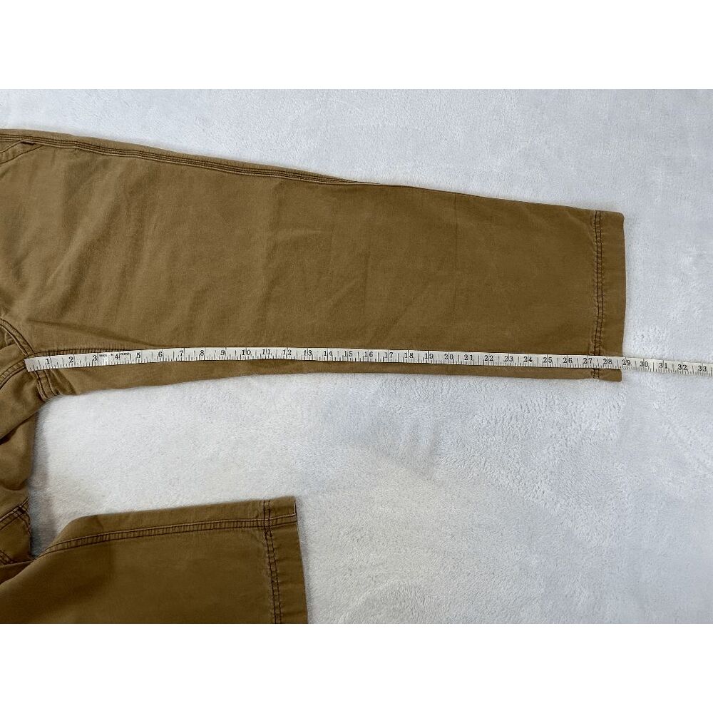 Men's Eddie Bauer Tan Twill Carpenter Pants Size 31 X 30 Easy Fit, 100% Cotton - Picture 3 of 7
